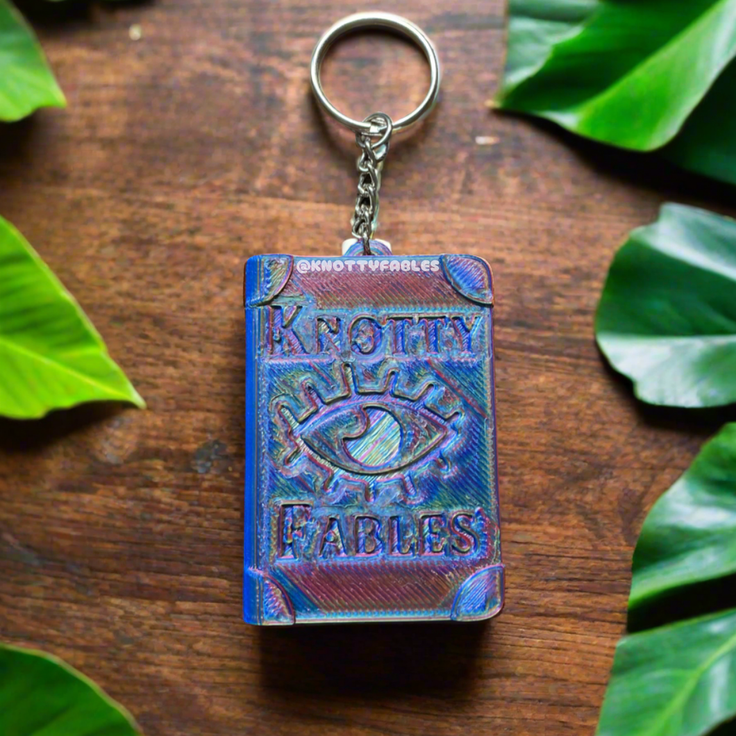 Customizable Book Keychain