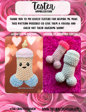 Load image into Gallery viewer, Chase the Peen &amp; Channing Taintum Crochet Patterns (PDF ONLY)
