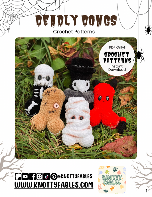 Deadly Dongs Crochet Patterns (PDF ONLY)