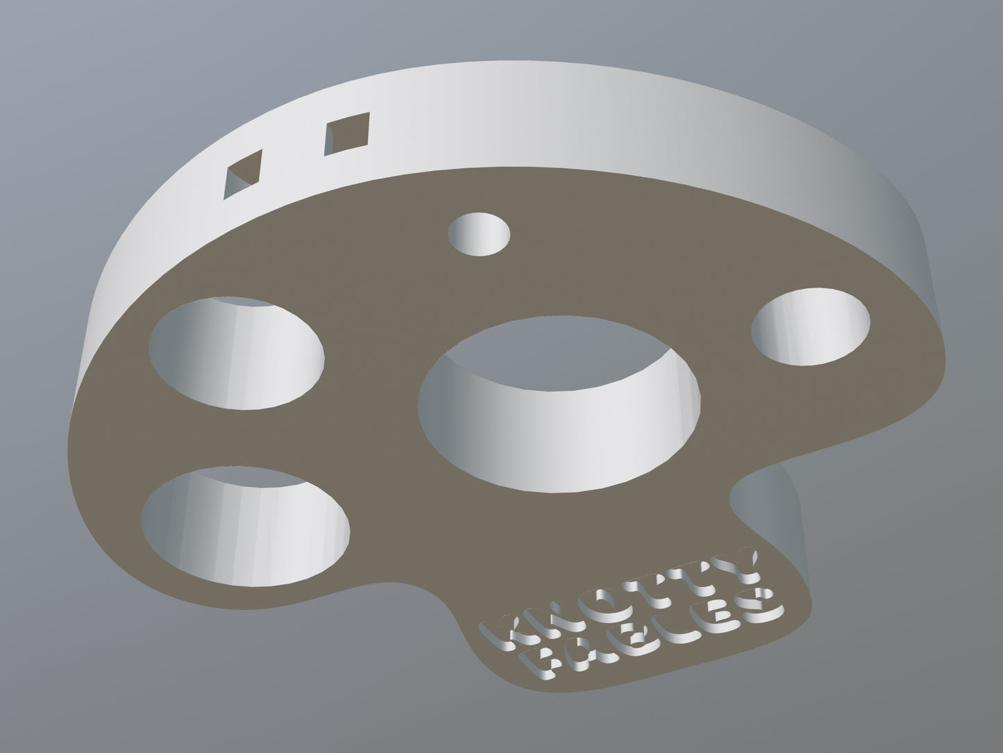 3D Printable Mushroom Safety Eye Gizmo (OBJ File)