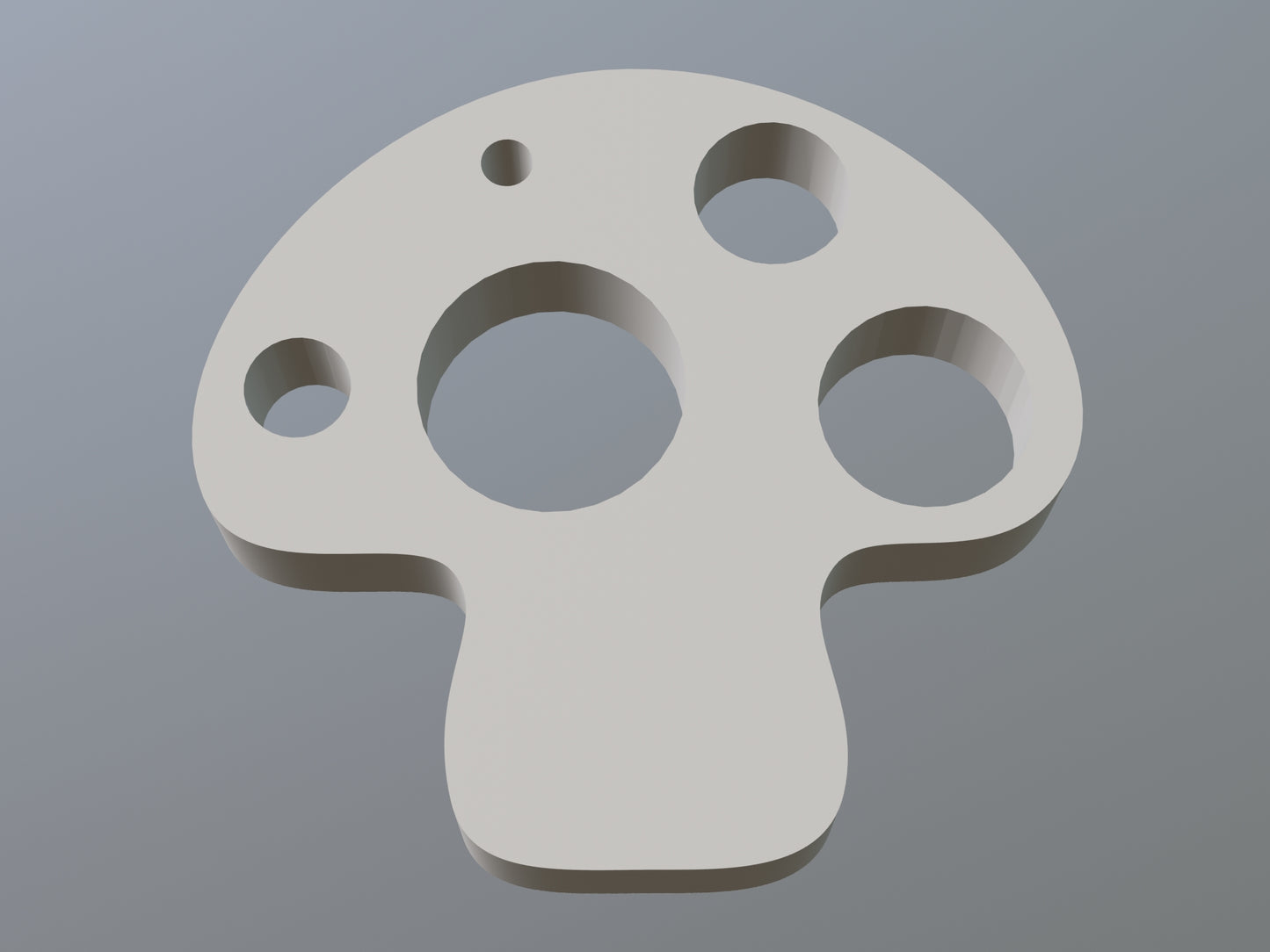 3D Printable Mushroom Safety Eye Gizmo (OBJ File)