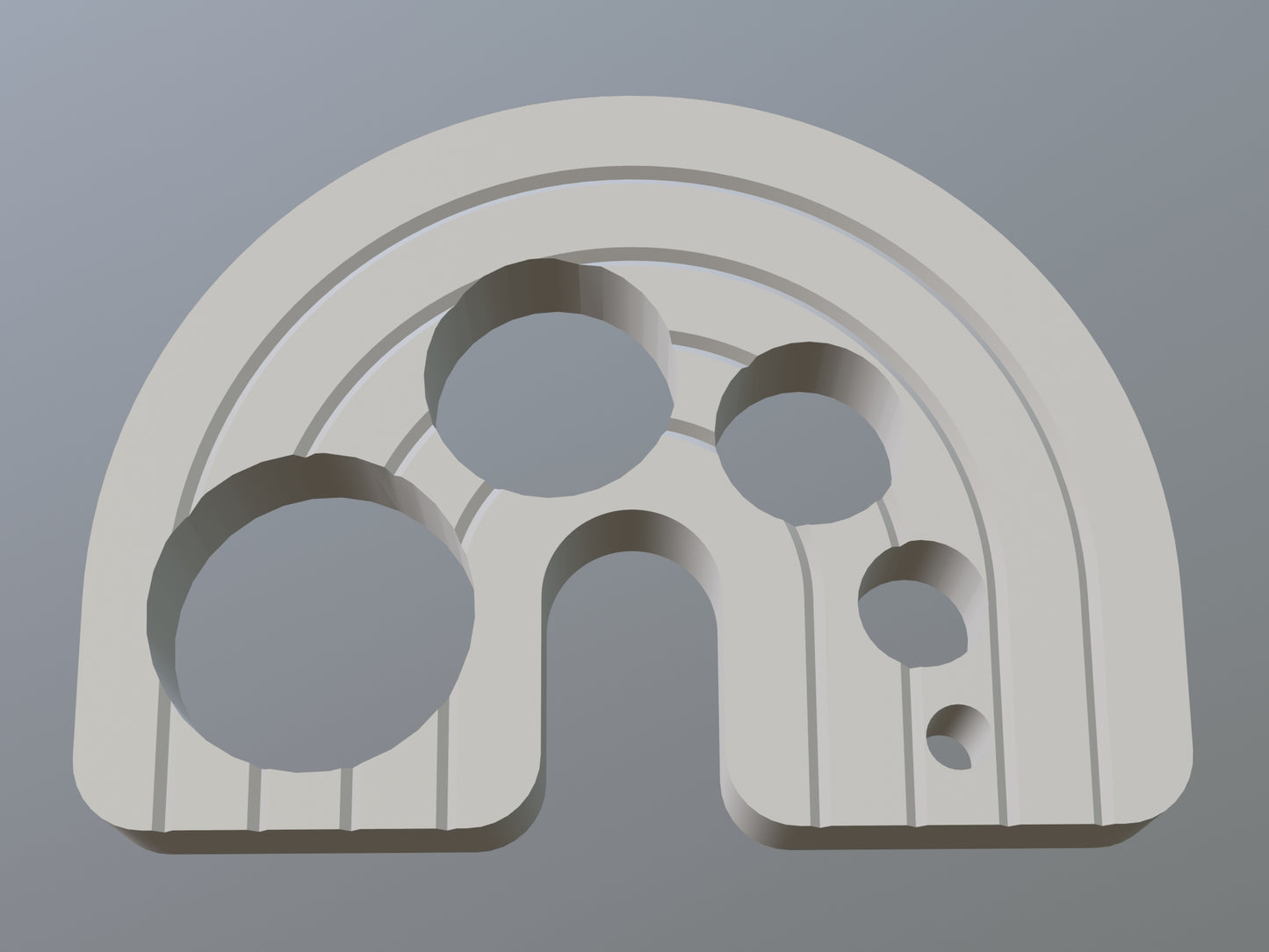 3D Printable Rainbow Safety Eye Gizmo (OBJ File)