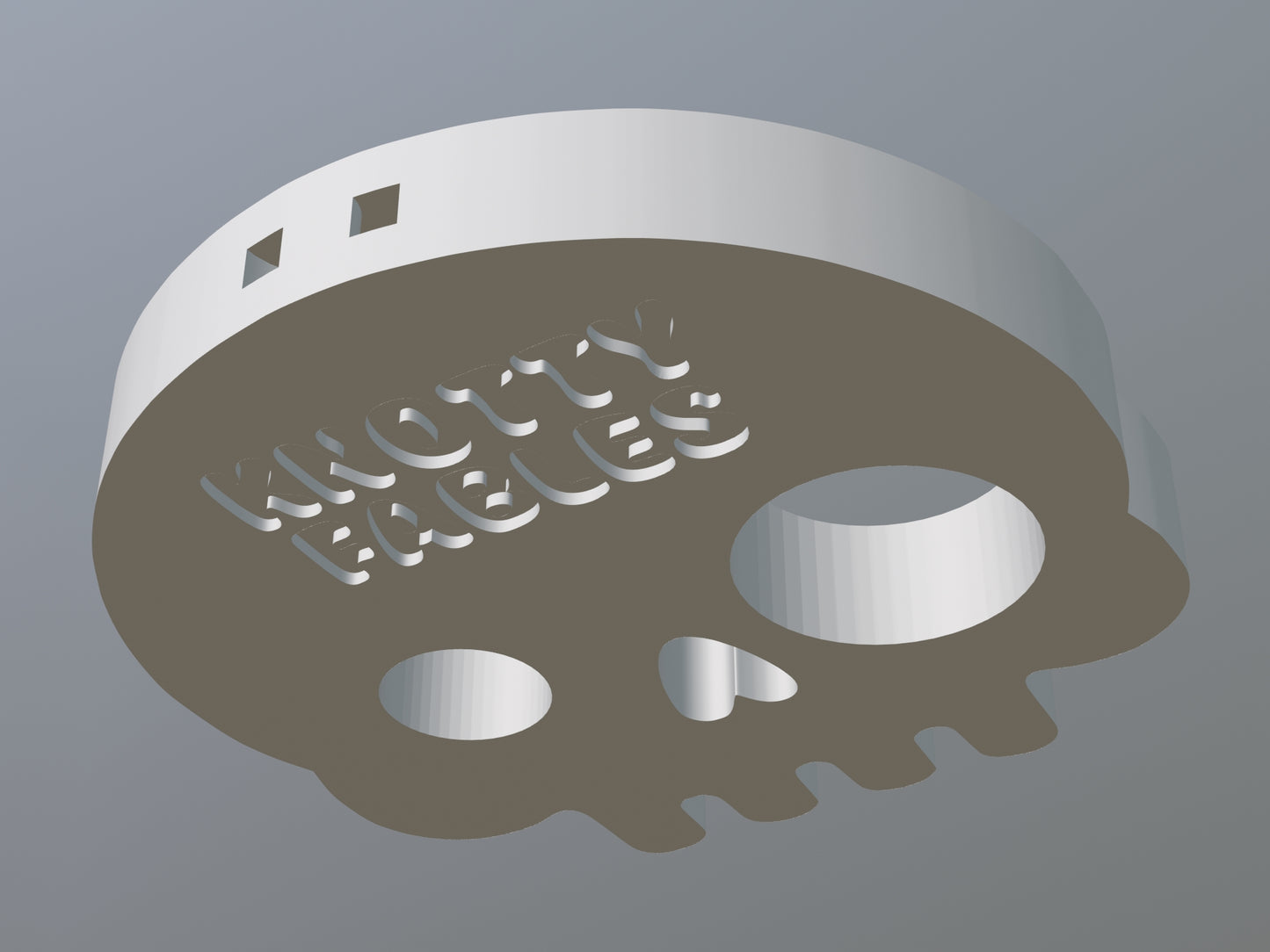 3D Printable Skull Safety Eye Gizmo (OBJ File)