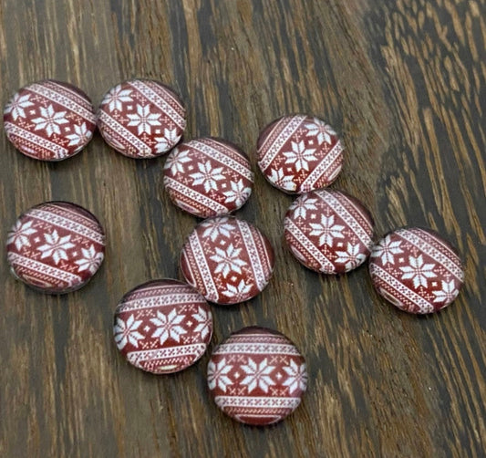Maroon Winter Sweater Earrings