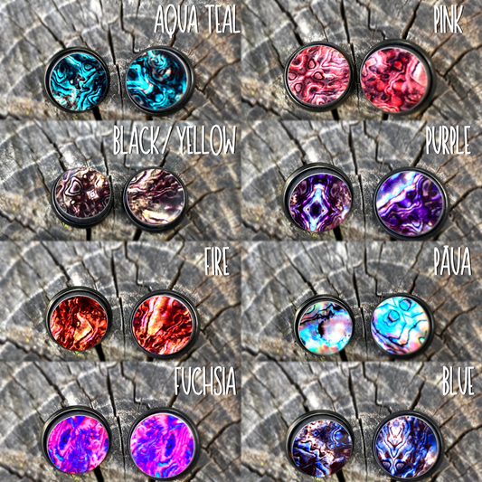 Faux Abalone Earrings