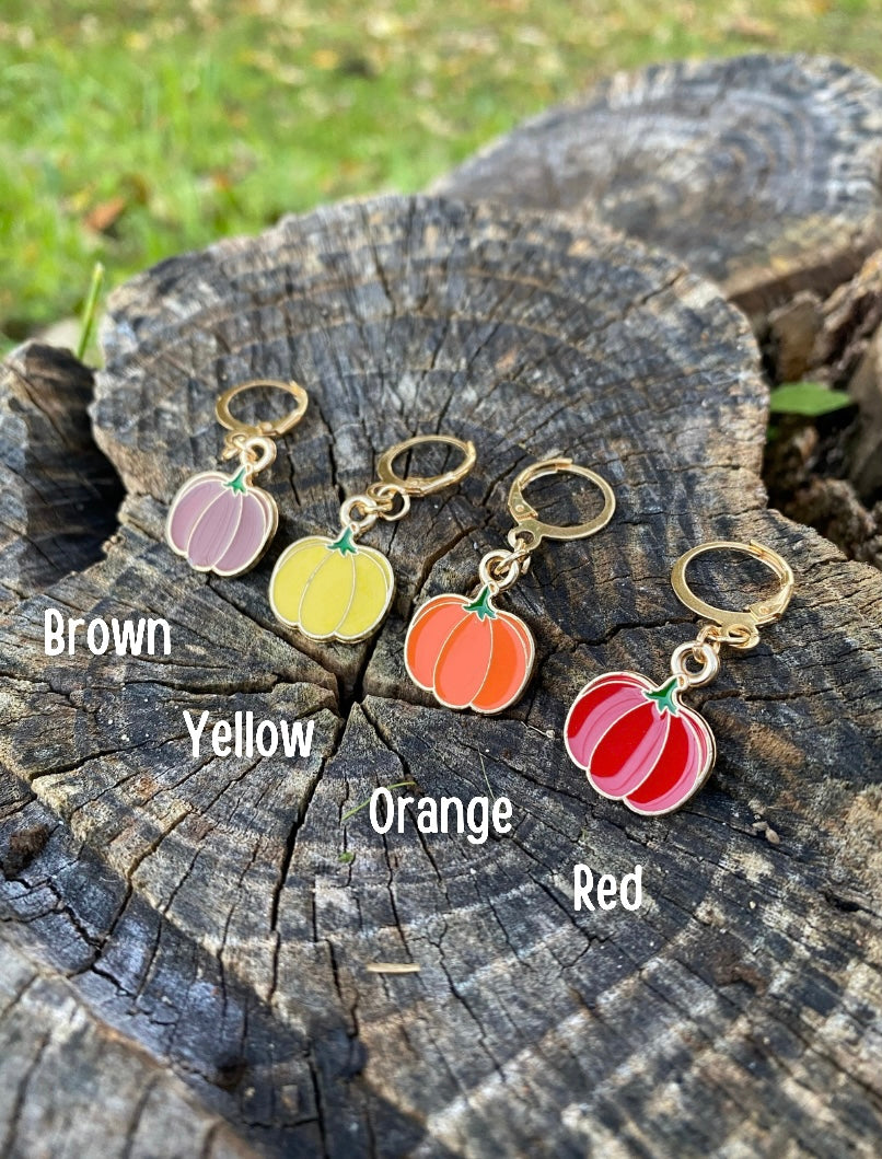 Pumpkin Dangle Earrings