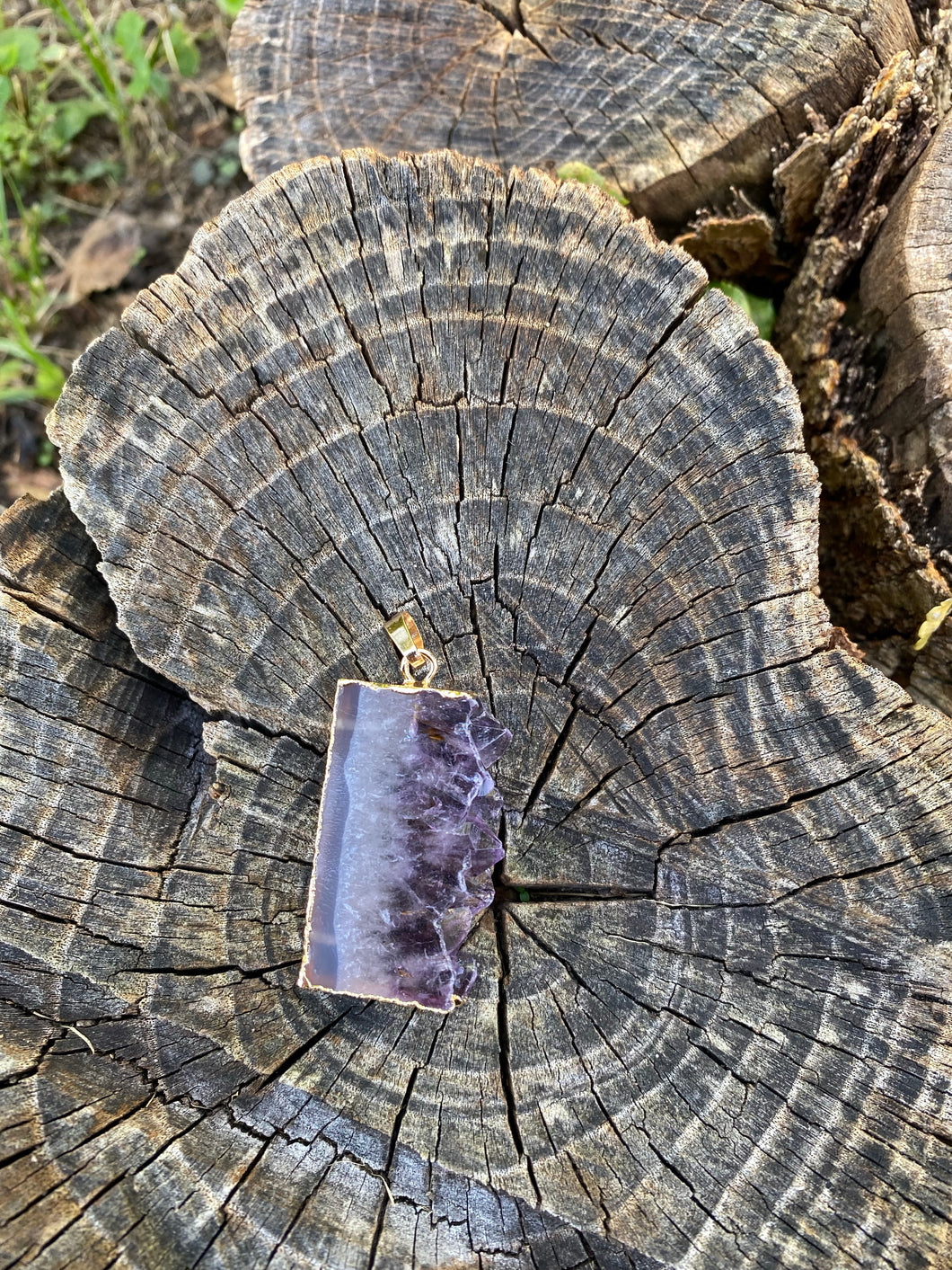 Raw Amethyst Nugget Necklace